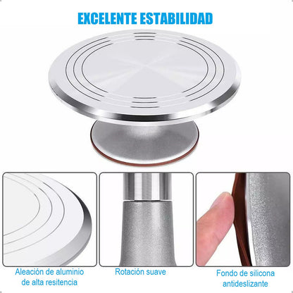 Base Giratoria Tortas Reposteria Soporte Pastel Giratoria