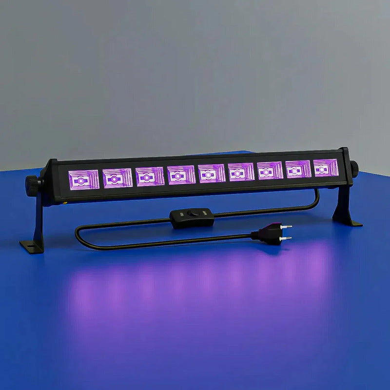 Barra Uv Led Luz Negra De 43cm Para Fiestas Y Escenario