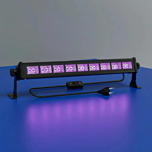 Barra Uv Led Luz Negra De 43cm Para Fiestas Y Escenario