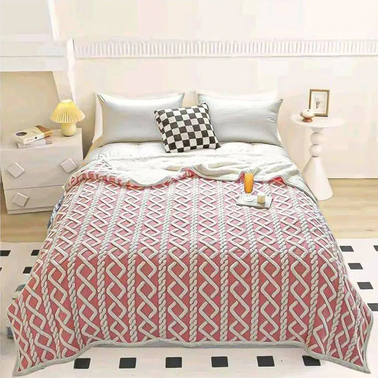 Frazada Manta Polar Frazada Sherpa Frazada Polar 200x220 Cm Polar 2100 G Rosa