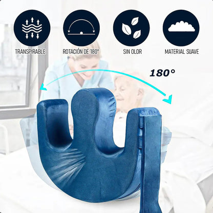 Almohada De Giro Almohadilla De Transferencia Ayuda De Giro De Paciente Okshop Dispositivo De Giro Para Pacientes Almohada De Rotación Dispositivo De Torneado Para Pacientes Postrados Azul