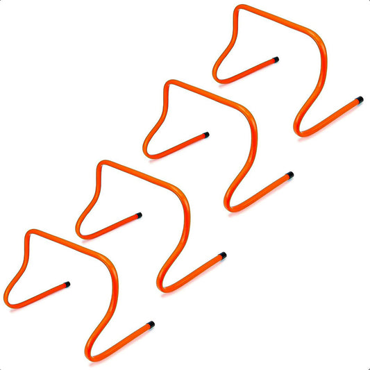 Pack 4 Valla De Entrenamiento Valla De Salto 30cm Vallas Fut Naranja
