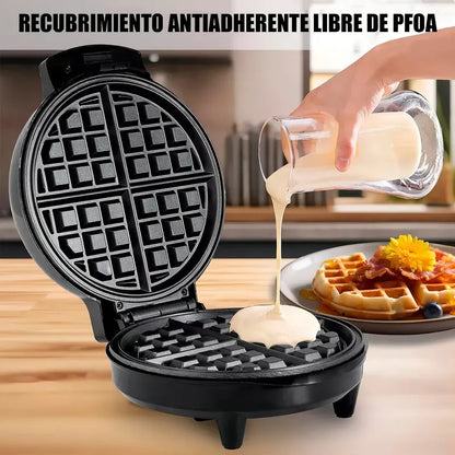 Waflera Okshop R.2213 1000w Teflón Antiadherente 4 Porciones Clásica Negro