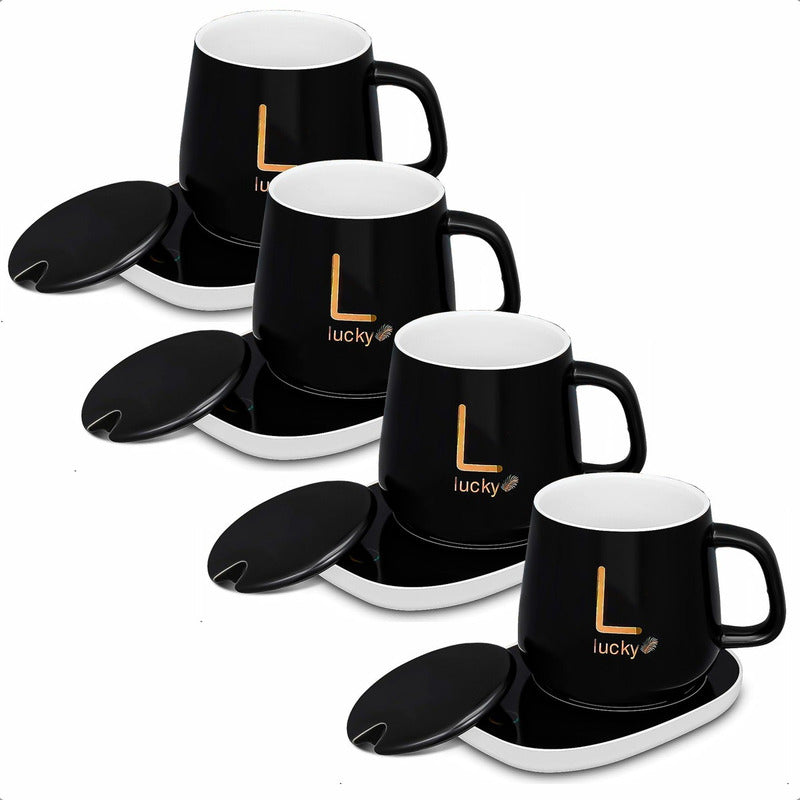 Taza Con Calentador Tazón Tazas De Te Pack 4 Tazas Electrica