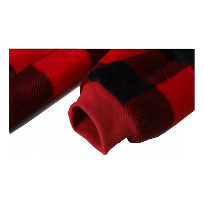 Poleron Frazada Pack X2 Poleron Hombre Polar Poleron Polar Manta Frazada Poleron Peludo Mujer Felpa Adulto Bata Abrigo Invierno Oversize Frazada Unica Rojo Lisa