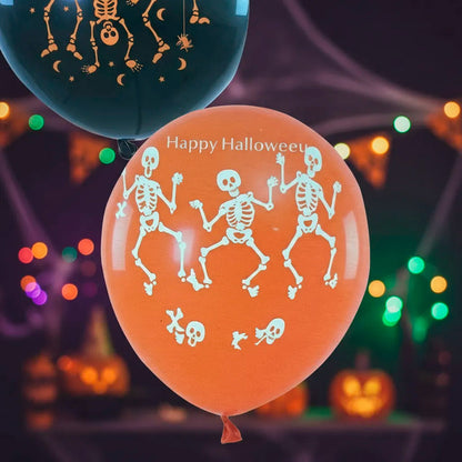 Globos Decorativos Halloween Set De Globos Para Fiesta Negro/naranja Globos