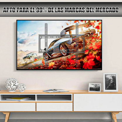 Pack 2 Soporte Tv 43 Soporte Smart Tv De 26 - 63 Pared Muro Soporte Tv Pared Okshop Tv 85 Pulgadas Ajuste Horizontal Soportes Fijos Instalacion Rapida Soporte Tv 50 Pulgadas Acero Laminado Negro