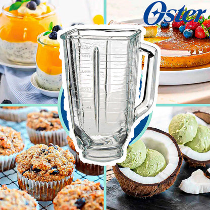Vaso De Vidrio Para Licuadora Oster 1.25 L Con Medidas