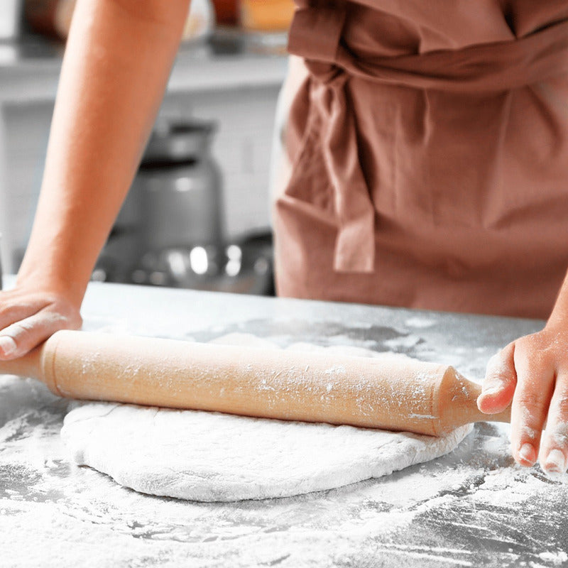 Uslero Para Amasar Pan Rodillo Madera Repostería Cocina