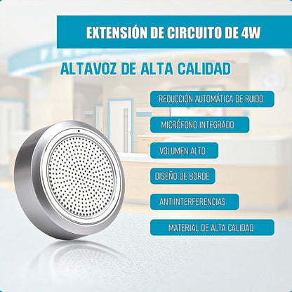 Microfonos Amplificadores Intercomunicador Bancos Citofonos Gris/redondo