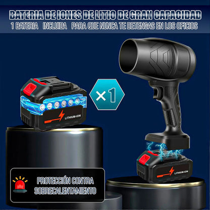 Soplador Inalámbrico Okshop Multifunción Caudal 1.784 M³/h Negro