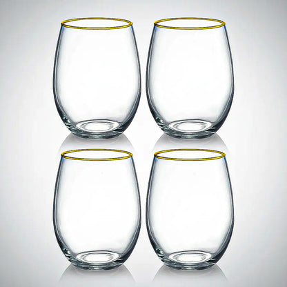 Set 4 Vasos Vasos De Vidrio Vaso Vidrio 580ml Copas De Vino Vasos