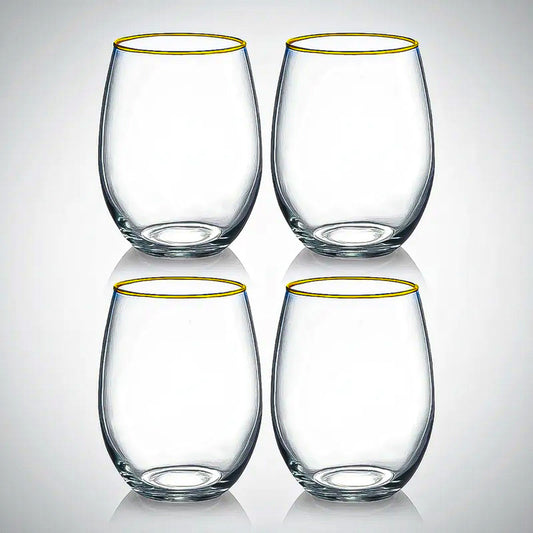 Set 4 Vasos Vasos De Vidrio Vaso Vidrio 580ml Copas De Vino Vasos