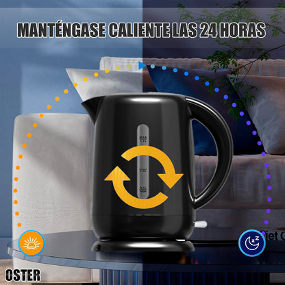 Hervidor Eléctrico Oster De 1.7 Litros Con Apagado Automático Negro