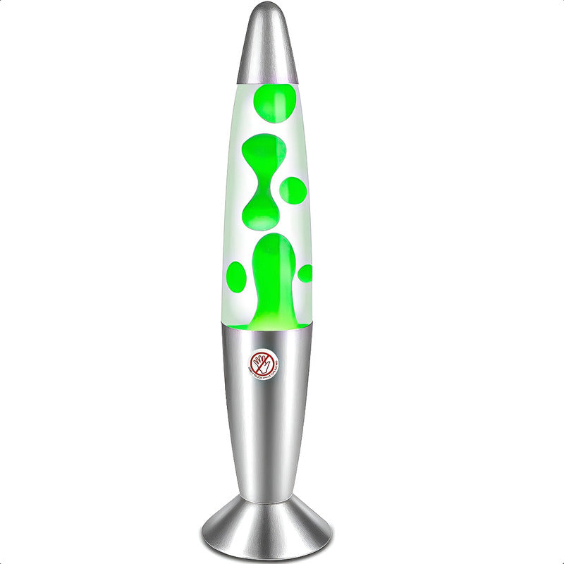 Lámpara De Lava Lampara De Mesa Lampara Lava 34cm Lampara Gris Verde