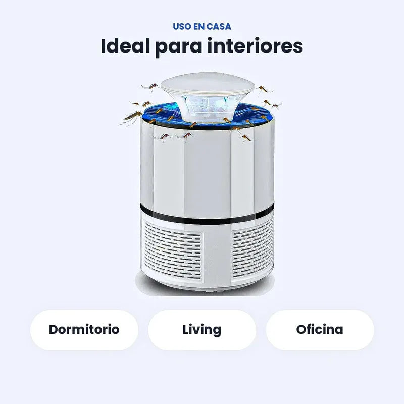 Lampara Matamosquitos Usb Insecto Repelente Moscas Lampara Okshop Lámpara Mata Zancudos Usb Trampa Mosquitos Silenciosa Lampara Antimosquitos Electrico Lámpara Eléctrica Antimosquitos Okshop Blanco