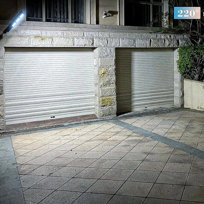 Foco Solar De 900w Con Sensor De Movimiento Para Exterior Negro Blanco Frío