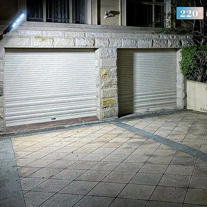 Foco Solar De 900w Con Sensor De Movimiento Para Exterior Negro Blanco Frío