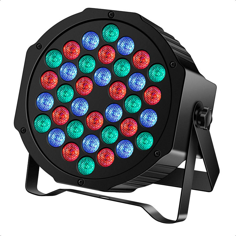 Foco Led Fiesta Luz Elestrodoscopica Led Luz Robotica 36 Led Negro