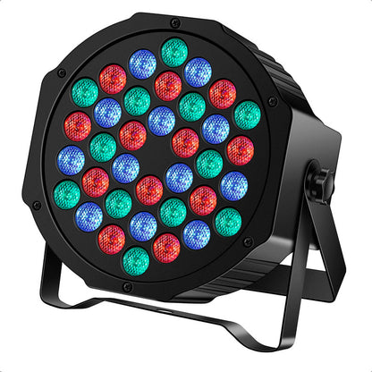 Foco Led Fiesta Luz Elestrodoscopica Led Luz Robotica 36 Led Negro