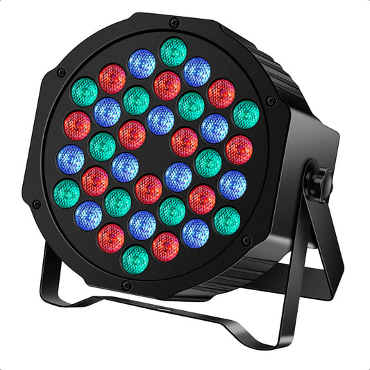 Foco Led Fiesta Luz Elestrodoscopica Led Luz Robotica 36 Led Negro