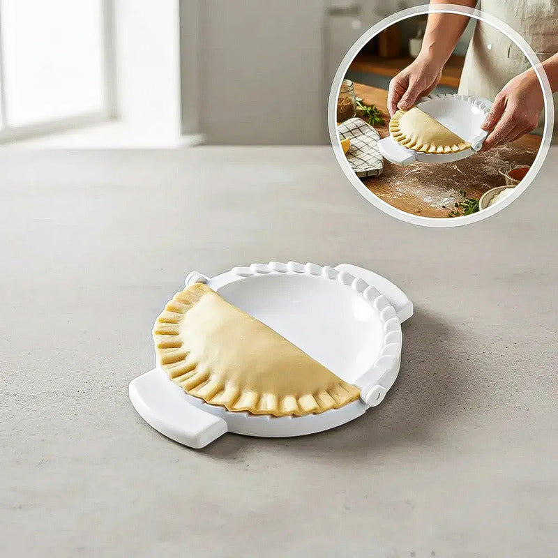 Molde Para Empanadas Redondo De 21 Cm Antiaadherente Okshop Blanco