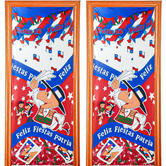 Fundas Para Puertas Fiestas Patrias Chile Pack2 Funda Puerta Modelo 5