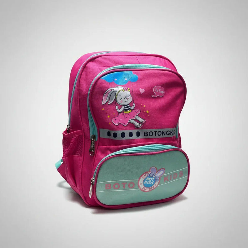 Mochila Escolar Para Niña Mochilas De Niños Dibujos Animados Fucsia