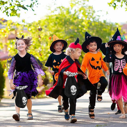Bolsa Para Dulces Halloween Bolsa Dulces Fiestas Esqueleto Naranja