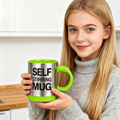 Taza Cafe Taza Para Cafe Taza Café Eléctrica Taza Agitador Verde Removedor Verde Okshop Tazas Mezcladoras Eléctricas Vaso Agitador Automático Taza Batidora Verde Tazas Electricas Tazas Okshop Liso