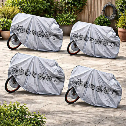 Pack 4 Funda Para Bici Protector Motocicleta Funda Bicicleta Gris Unica