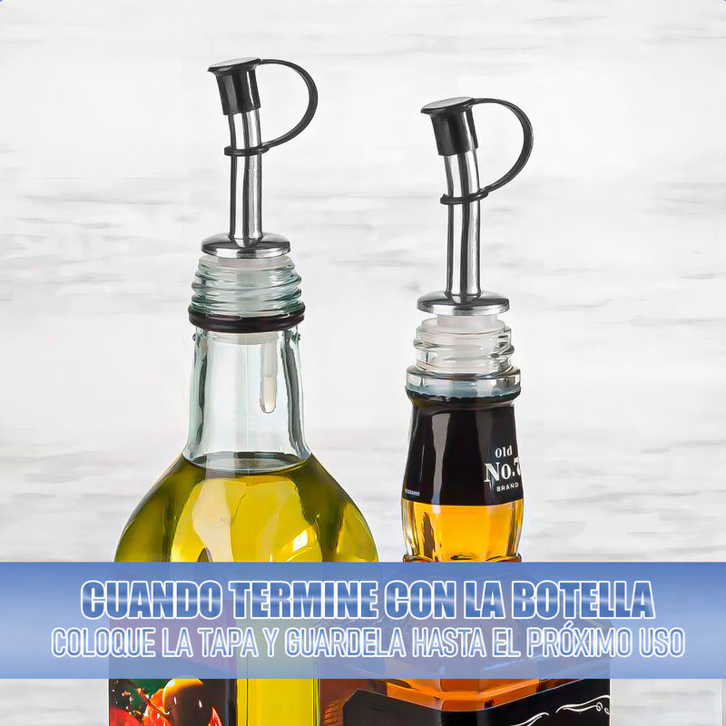 Arcashopping Vertedor Botellas Antigoteo Acero Inoxidable Para Vino Y Licor