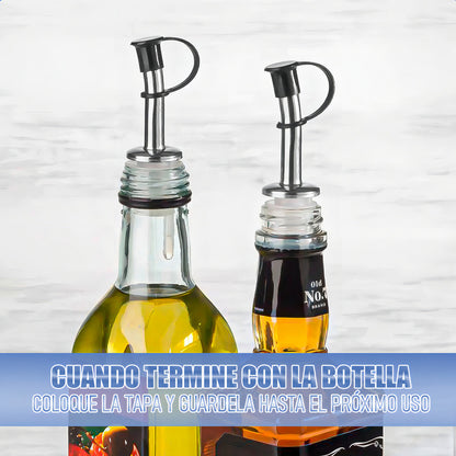 Arcashopping Vertedor Botellas Antigoteo Acero Inoxidable Para Vino Y Licor