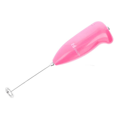 Batidora Eléctrica Portátil Okshop De Mano Para Café Y Leche Rosa