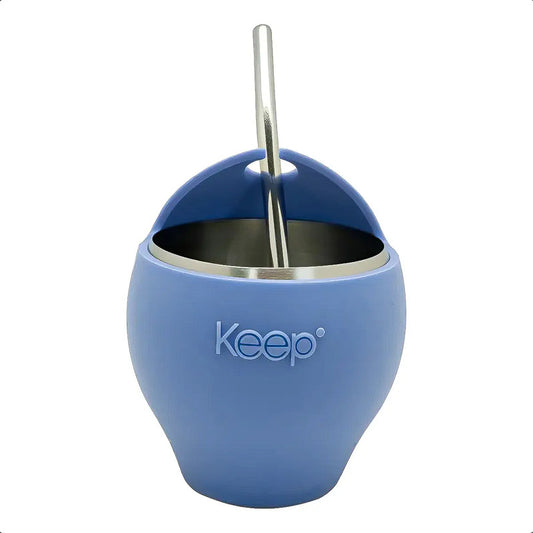 Mate Con Bombilla Keep Mate Acero Inoxidable Mate 230ml Mate Azul Mate