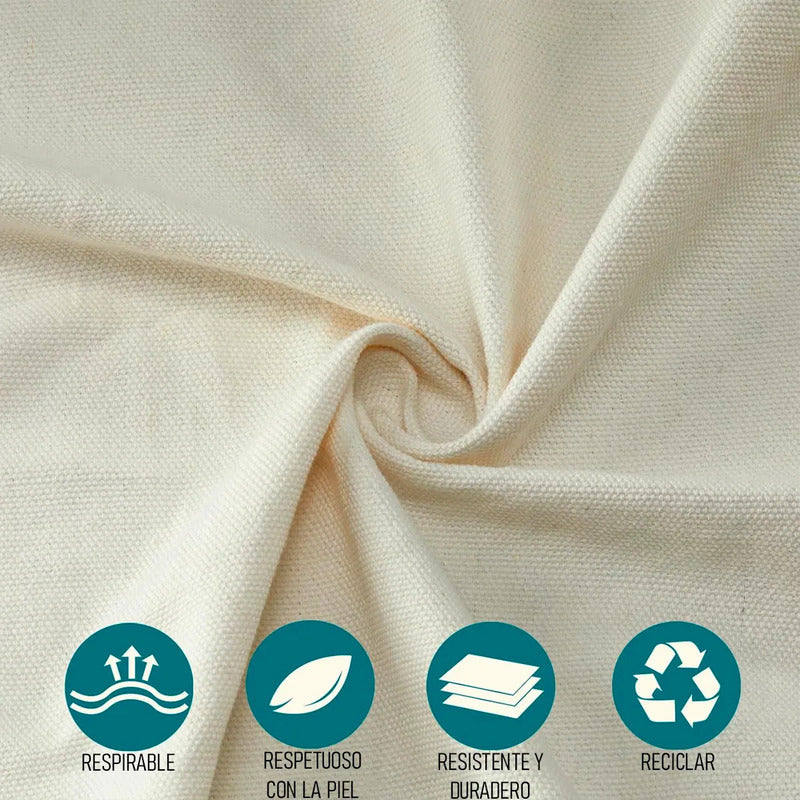 Hamaca Colgante Okshop Algodón Diseño Borlas 2.5m X 80cm Beige