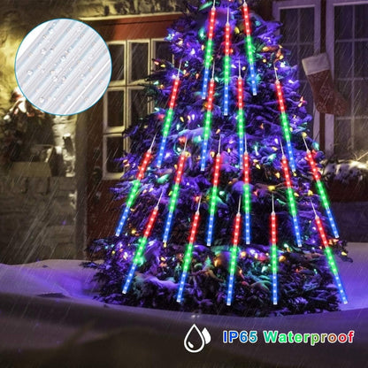 Pack X2 Luces Lluvia De Meteoritos Guirnalda Luces Navidad Multicolor