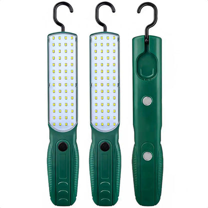Pack X2 Luces Led Emergencia Recargables Okshop Verde Imán Usb Carga Rápida