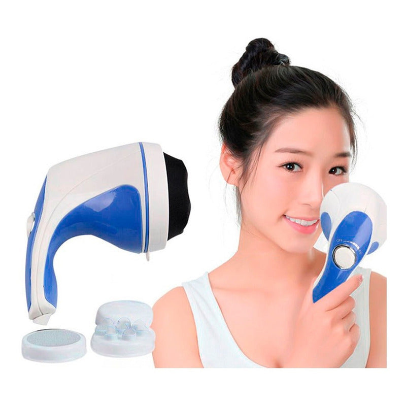 Pistola Masaje Masajeador De Espalda Masajeador Reductivo Blanco/azul