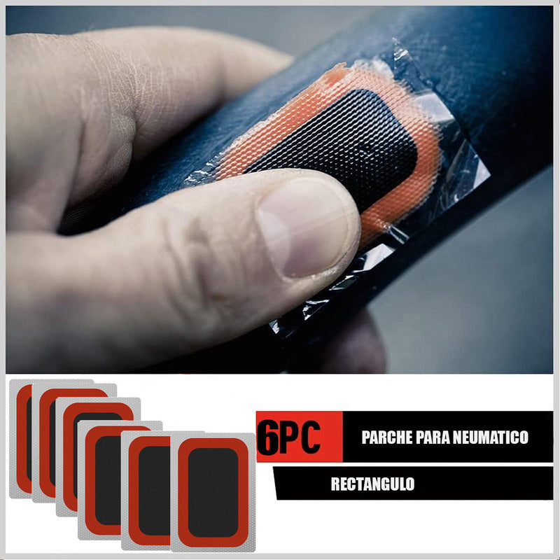 Kit Herramientas Bicicletas Parche Pinchazo Bici Reparacion Negro