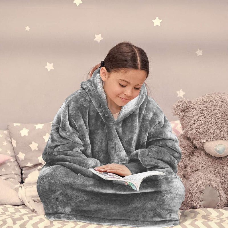 Pack X2 Poleron Peludo De Niña Poleron Con Capucha Niño Polerones Poleron Gigante Poleron Sherpa Frio Invierno Arcashopping Pijama Polar Manta Sherpa